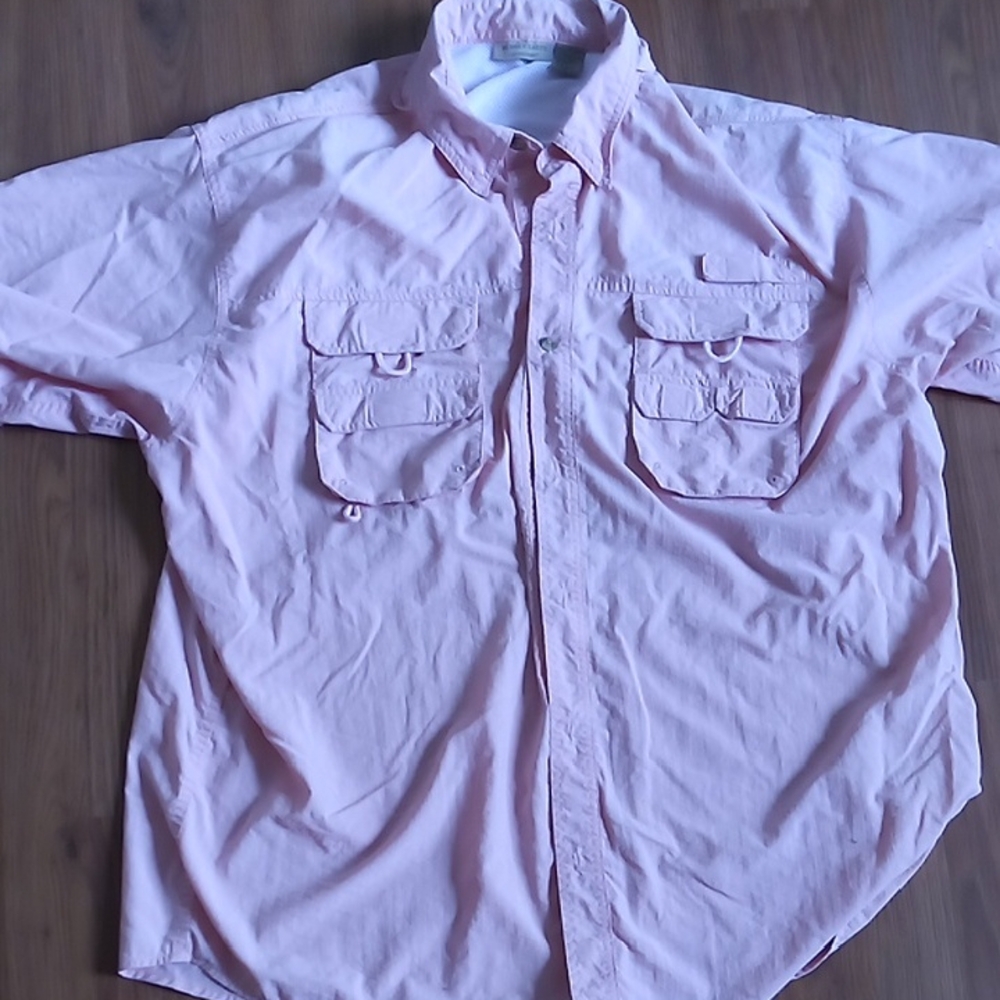 Light Pink Casual Button Down Shirt